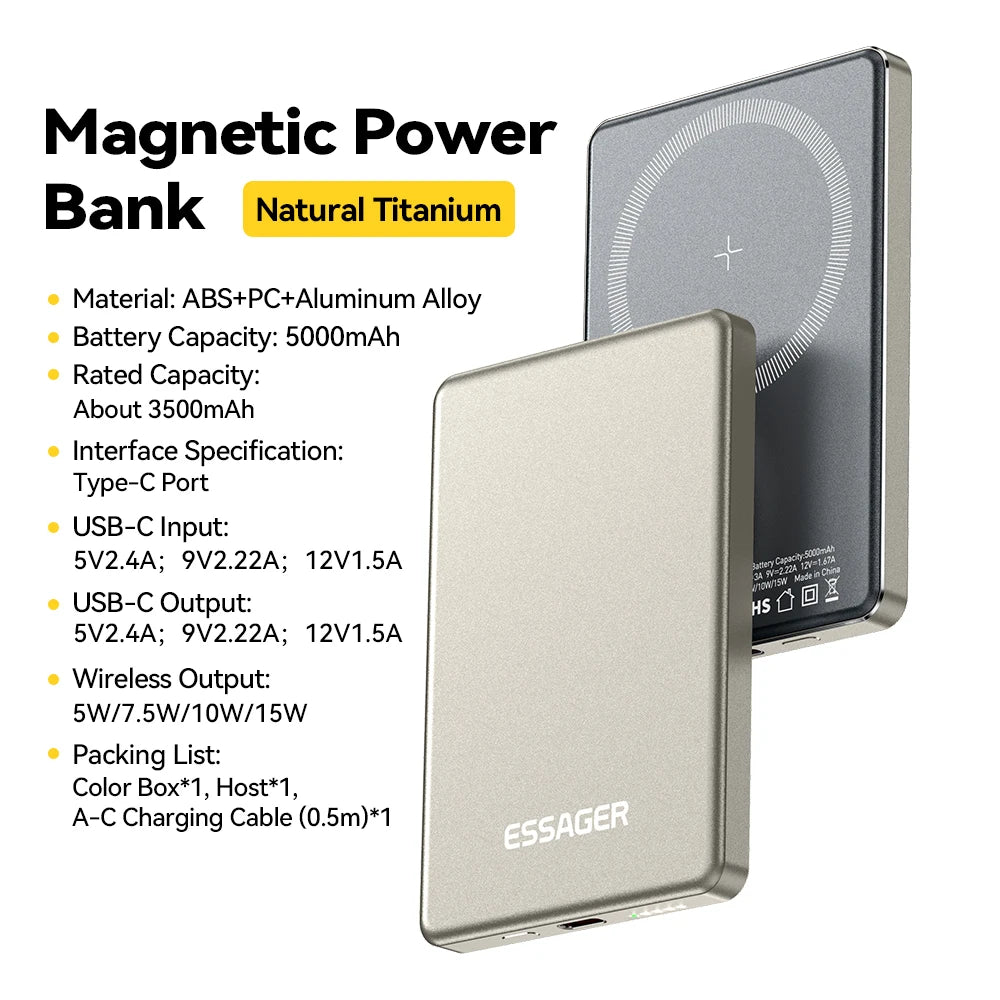 Snap-On Fast Charging Power Bank