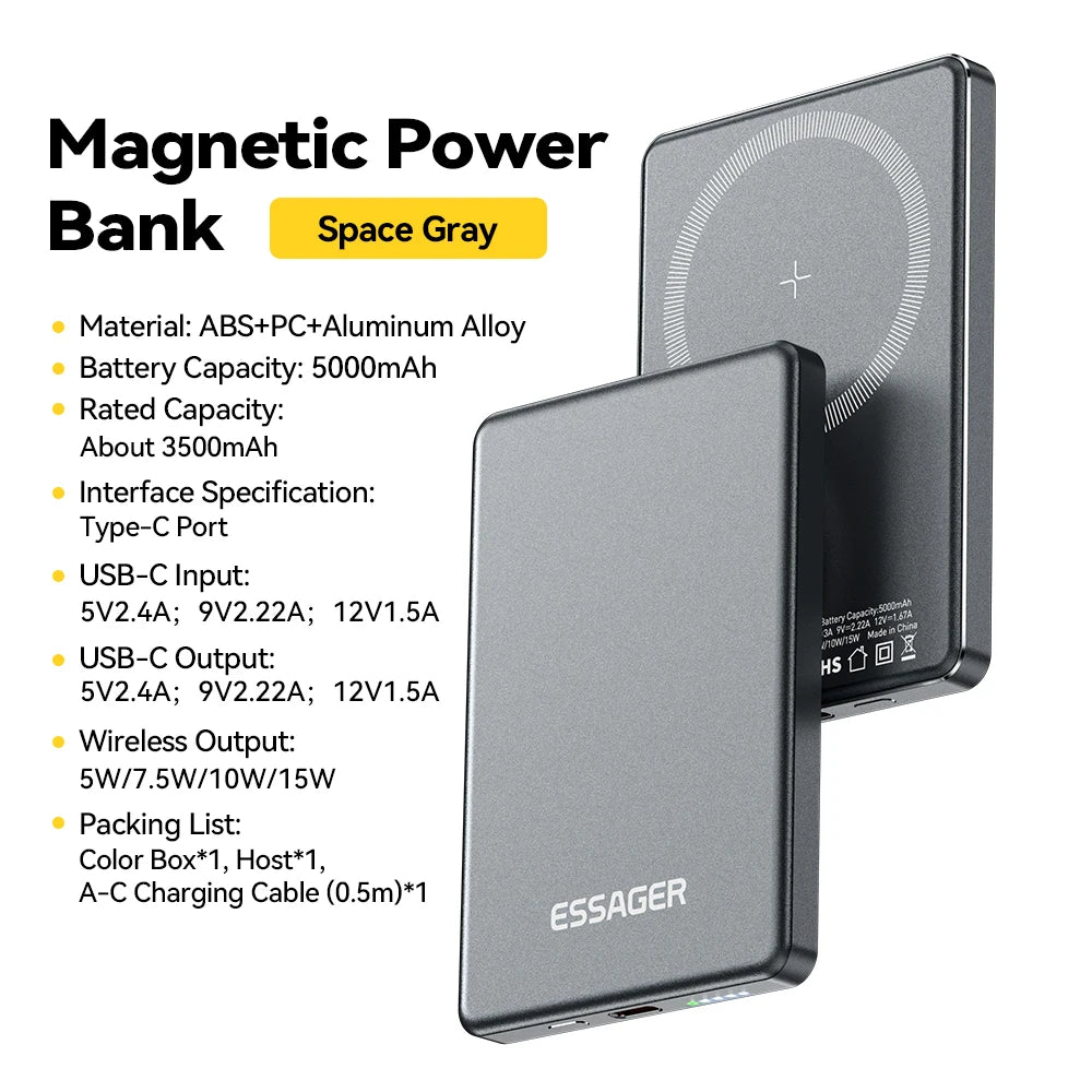 Snap-On Fast Charging Power Bank