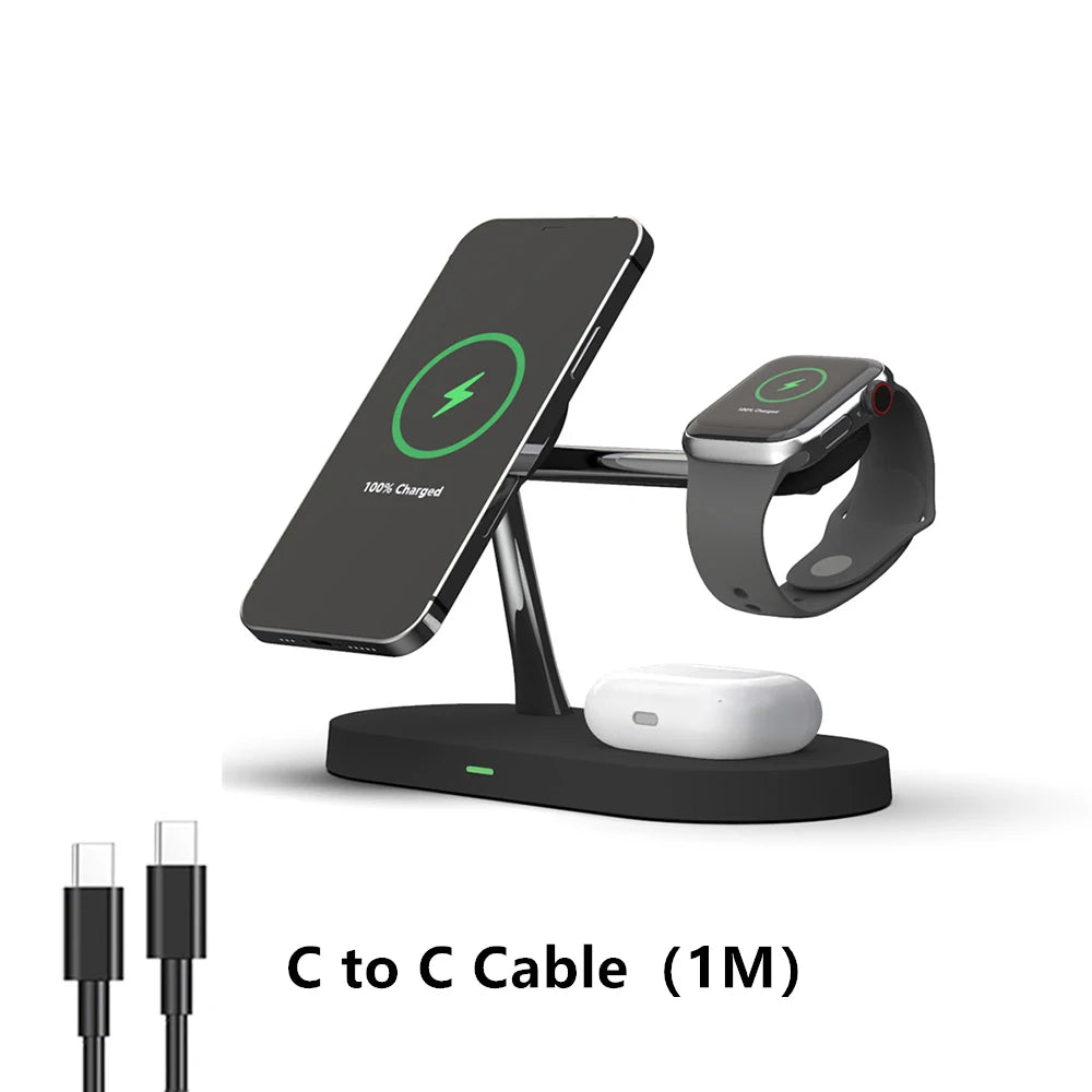3 In 1 Wireless Charger Stand For iPhone Apple Watch And AirPods
