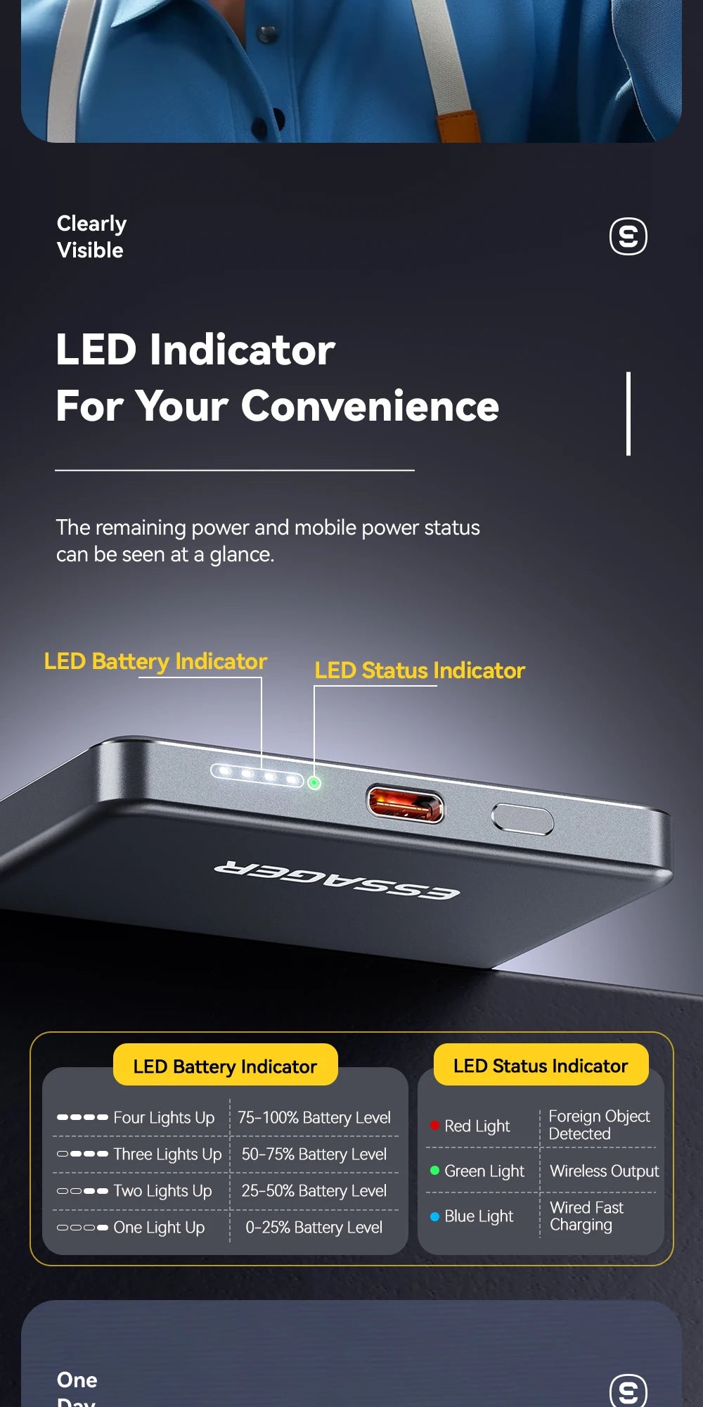 Snap-On Fast Charging Power Bank
